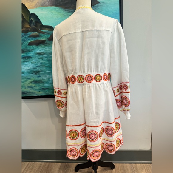 Boden Tamsin Embroidered Dress Size 12 - Picture 3 of 11